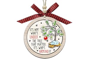 BAOXUE Christmas Ornaments 2025,Wooden Ornaments for Christmas Tree, Christmas Decorations Gifts for Women, Men, Vacation Ornament for Family, Sister, Friends, Meaningful Ornaments