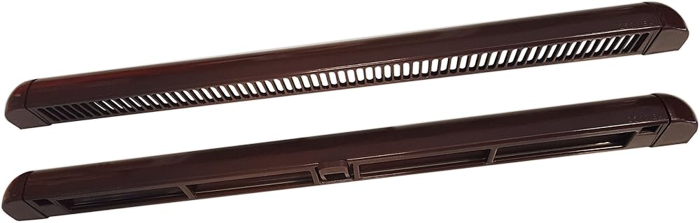 HomeSecure Trickle Vent uPVC Double Glazing Window Condensation Brown 400mm