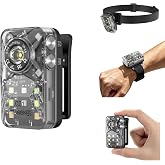 TUNENGE C01 EDC Pocket Clip-on Flashlight Rechargeable with COB Light | 600 Lumens, 3-in-1 Clip Light,395nmUV,14 Mode, USB-C, Flash Mode, Magnetic, Outdoor, Cycling, Work,Inspection Use