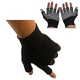 KkaFFe Fingerless Gloves, Men and Women Half-Finger