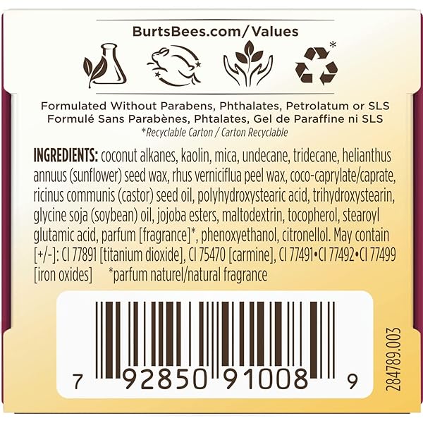 BURT’S BEES COLOR NURTURE MOISTURIZING CREAM BLUSH WITH VITAMIN E, BERRY WHIP, 0.25 OUNCE
