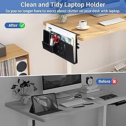 LUKETURE Desk Side Storage, Steel Side Desk