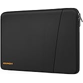 HSUWQLK 360 Protective Laptop Carrying Case 13.3 inch,13-13.3 inch Laptop Sleeve Compatible with MacBook Air/Pro 13/Pro 14,HP Dell ASUS Lenovo,Shockproof Computer Sleeve Bag with Pocket, Black