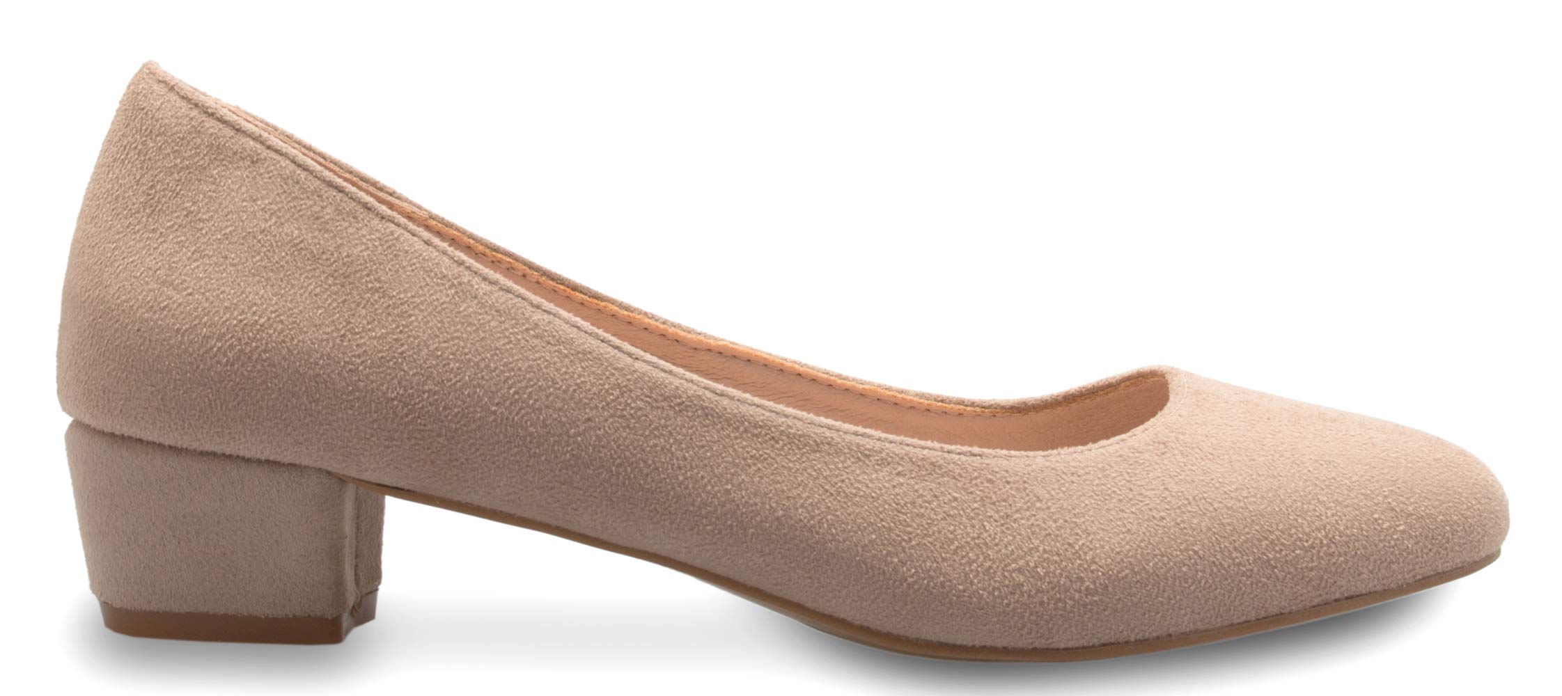 Olivia K Women¢®?s Classic Closed Toe Low Heel Pumps | Dress - Comfortable - Image 3