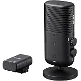 Sony Wireless Streaming Microphone ECM-S1 | Suitable for long hours of outdoor shooting, Low intrinsic noise levels deliver clear sound, Compact, lightweight body design