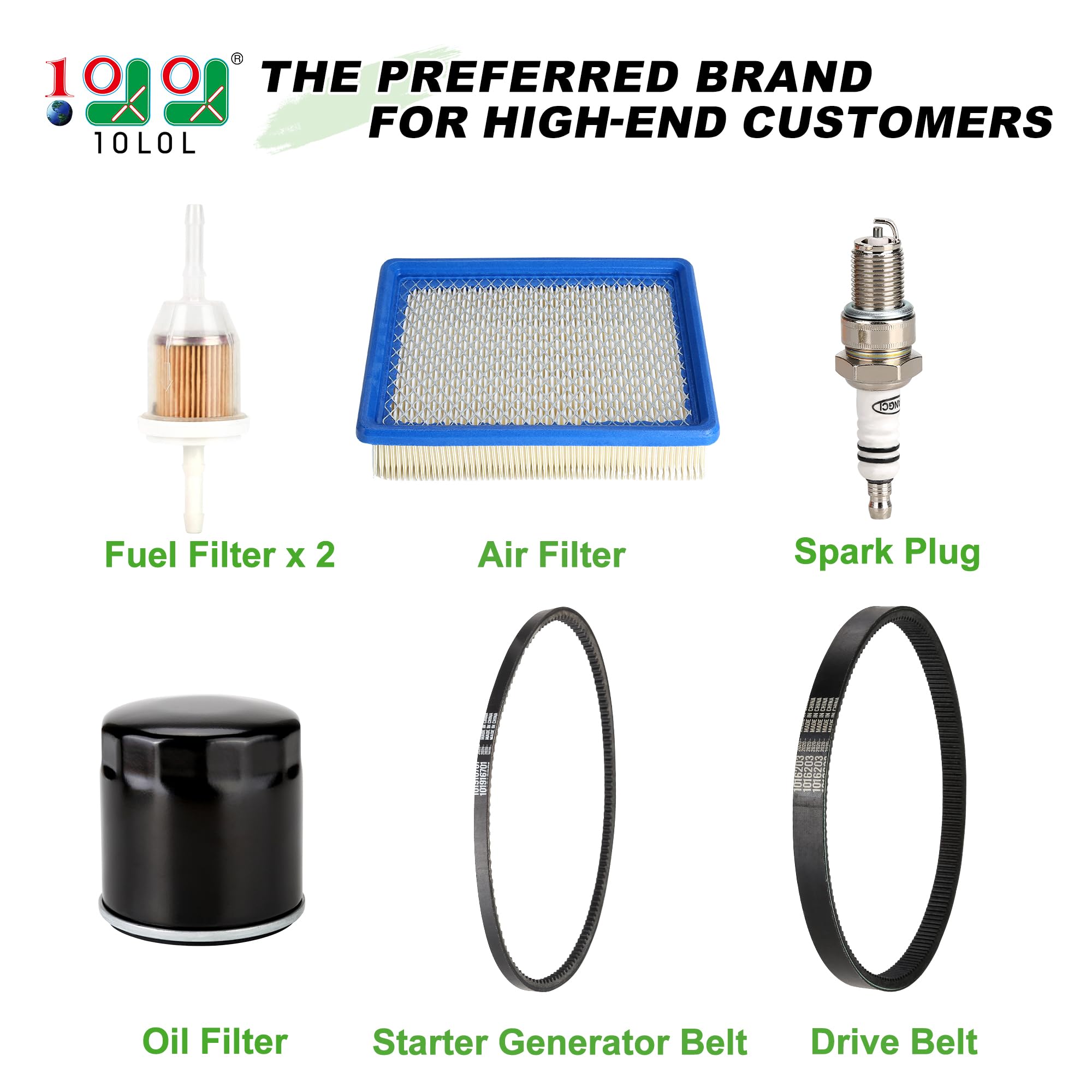 Cart Tune Up Kit For Club Car DS 1992 Up - Air Filter, Oil Filter, Spark Plug & 2 Fuel Filters - View #2