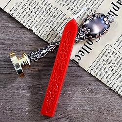 Wax Stamp Seal Sealing Wax kit, Red Wax Stick with
