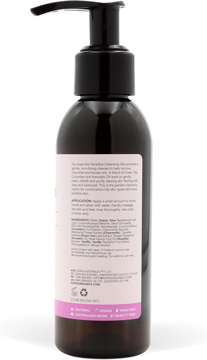 sukin cleanser sensitive skin