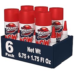Kraken Bond WOW! CA Glue (6x1.75 oz.) with Spray