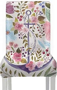 WYYWCY Fundas de Asiento para sillas de Cocina Art Anchor Icon Fundas