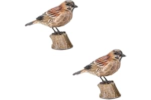 MELROSE INTL. Melrose 85740 Bird on Stump Figurine, 3.75-inch Height