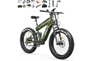 FREESKY Dual Battery Electric Bike for Adults, 48V 41AH 160 Miles Long Range E Bike, 3000W Motor 40MPH+, 26" Fat Tire Fast Mo