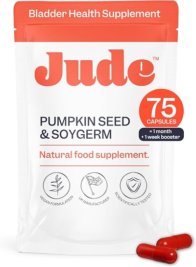 Jude Bladder Health Supplement Women | Pumpkin Seed & Soy Germ 75 Caps
