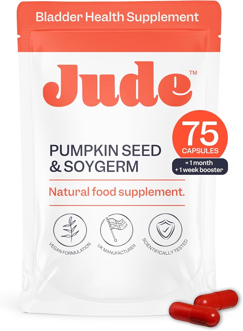 Jude Bladder Health Supplement Women | Pumpkin Seed & Soy Germ 75 Caps