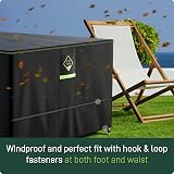AWNIC Garden Furniture Cover Waterproof 420D Oxford Windproof UV 190x190x71cm view 6