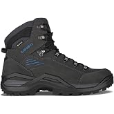 LOWA Men's Renegade EVO GTX Mid Hiking Boot | Next-Gen Leather Hiking Boot Featuring GORE-TEX Waterproof Protection, 2-Zone Lacing, and Vibram Trail Grip
