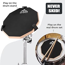 EASTROCK Practice Drum Pad, 8 Inches Double Sided