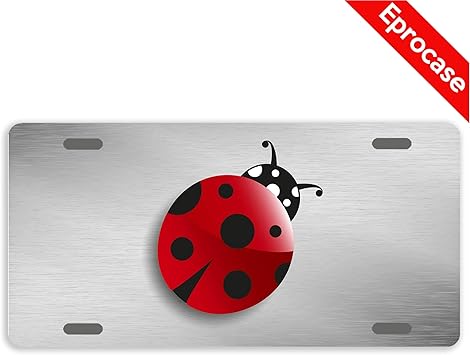 Amazon Com Eprocase License Plate Ladybug License Plate Cover