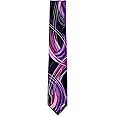 JG-9493 - Jerry Garcia Mens Necktie Ties, Black Lavender Pink, One Size