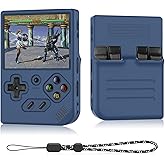 Silicone Case Compatible with Anbernic RG35XX Plus, Anti-Scratch, Washable, Shockproof Silicone Protective Cover for RG35XX Plus with Lanyard - Blue