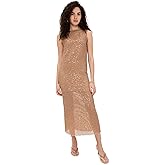 Bec&Bridge Camel Maxi Sequin Dress