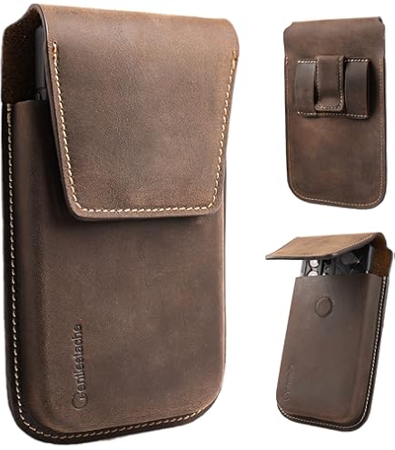 Amazon.com: Topstache Leather Phone Holster for Galaxy S25 Plus