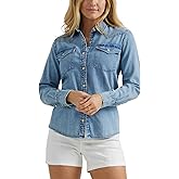 Lee Womens Legendary Slim Fit Western Snap Shirt