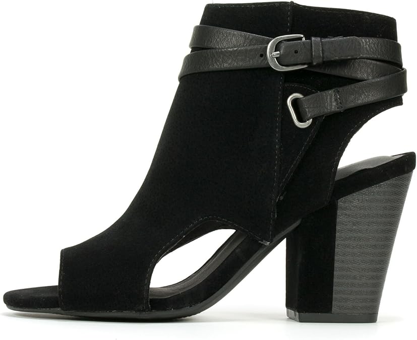 white mountain peep toe booties