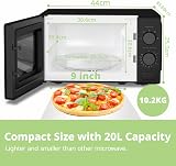COMFEE' 700W 20L Microwave Oven Black CM-M202CC(BK) 5 Power Levels view 5