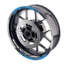 MC MOTOPARTS 17 inch Wheel Rim Stickers Decals Tape