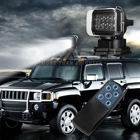 Suparee LED Suchscheinwerfer Arbeitsleuchte Funkfernsteuerbar mit Magnetfuß Suchlicht - CREE Chip Wetterfest 360 Grad Drehbar