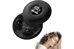 sunvito Sleep Earbuds for Side Sleepers, Mini Invisible Wireless Bluetooth 5.4 Micro Sleep Headphones, Hidden Earbuds with LE
