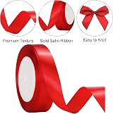 G2PLUS Red Satin Ribbon 20mm 22m Gift Wrapping Craft Wedding Decoration view 3