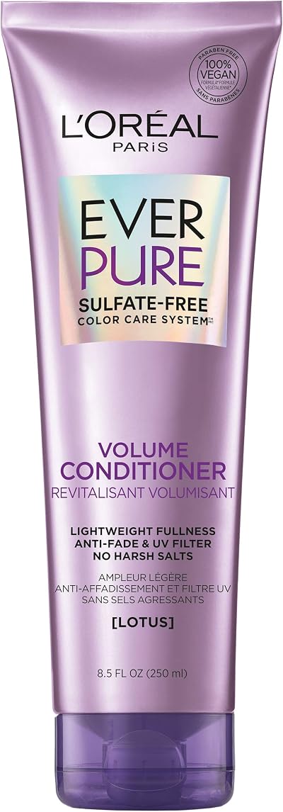 L'Oreal Paris EverPure Volume Conditioner Fine Hair Sulfate Free 8.5 Fl Oz