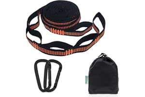 Pezlun Hammock Tree Straps Tree Swing Straps Kit Best 9.2 FT Holds 1320 LBS 14+1 Adjusting Ring Straps Suitable for All hammo