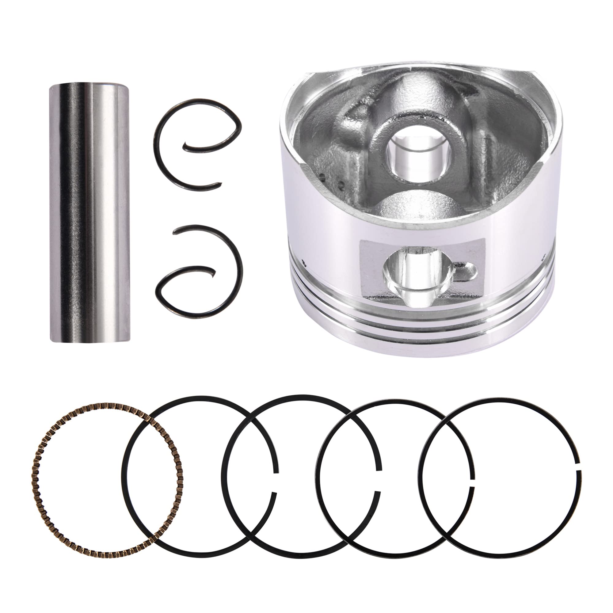 GOOFIT 52.4mm Bore Piston Rings Assembly Replacement For 110cc Taotao Roketa Sunl Coolster SSR Dirt Bikes Go Karts ATV