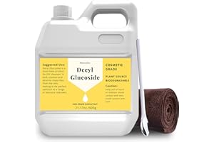 Hznxolrc 21.17 oz Decyl Glucoside Natural Surfactant, Premium Decyl Glucoside Liquid, Cosmetics Grade, Gentle on Skin, Amazing Bubbles