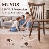 MUYOS 32 Pcs Small Chair Leg Protectors Silicone Felt Pads 14-20mm X-small view 6