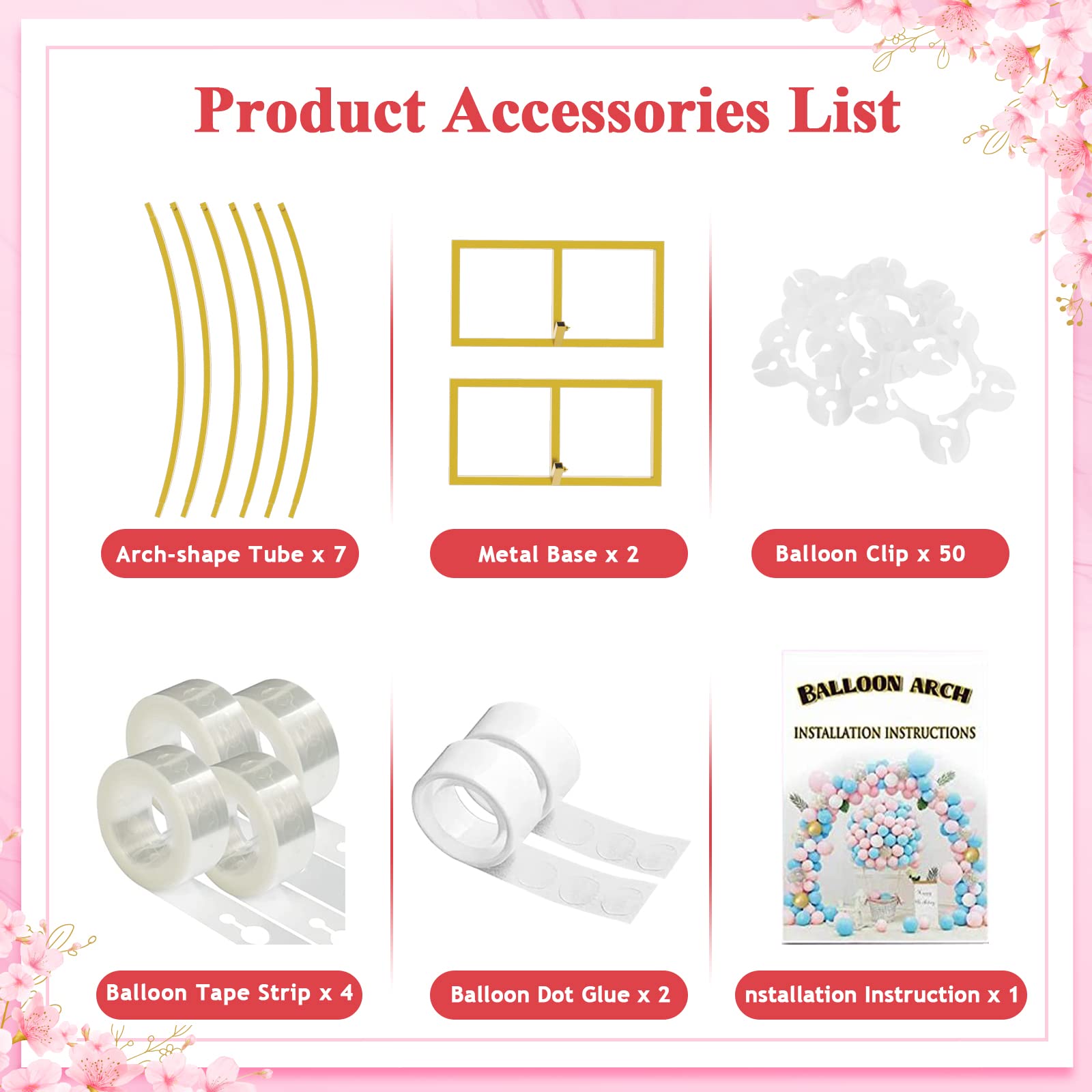 Putros 8FT Gold Round Backdrop Stand Metal Circle Balloon Arch Frame Wedding Arch for Ceremony Birthday Party Anniversary Bridal Graduation Decoration