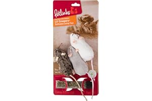 Petlinks (3 Count) Lil' Creepers Refillable Cat Toys with Catnip Tube - Multi Color, 3 Count