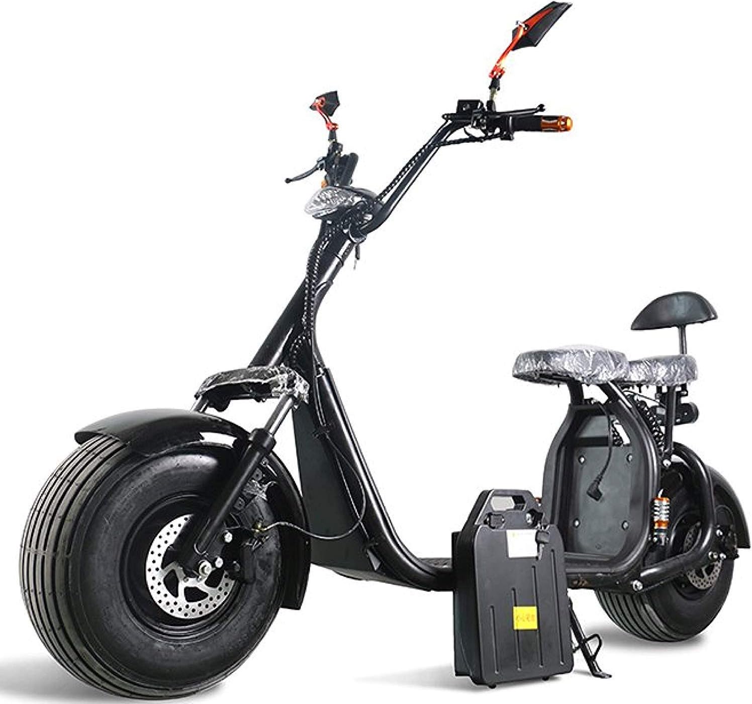 Electric scooter Harley electric car electric skateboard lithium battery Harley electric walker adult wide tire electric car 60V 20A 1500W