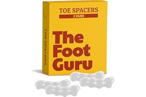 2x Pairs Orthopedic Toe Spacers - Toe Separators for Men & Women, Bunion Corrector, Hammer Toe Straightener, Yoga Toe Spacers, Toe Spreaders for Foot Pain Relief -Kubbar