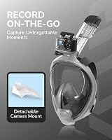 ACURE Full Face Snorkel Mask SN04 with Detachable Camera Mount view 4
