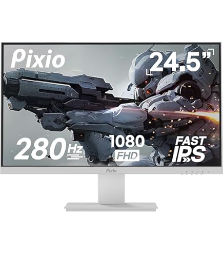 Amazon.com: Pixio PX248 Wave White 24 inch 200Hz Refresh Rate FHD