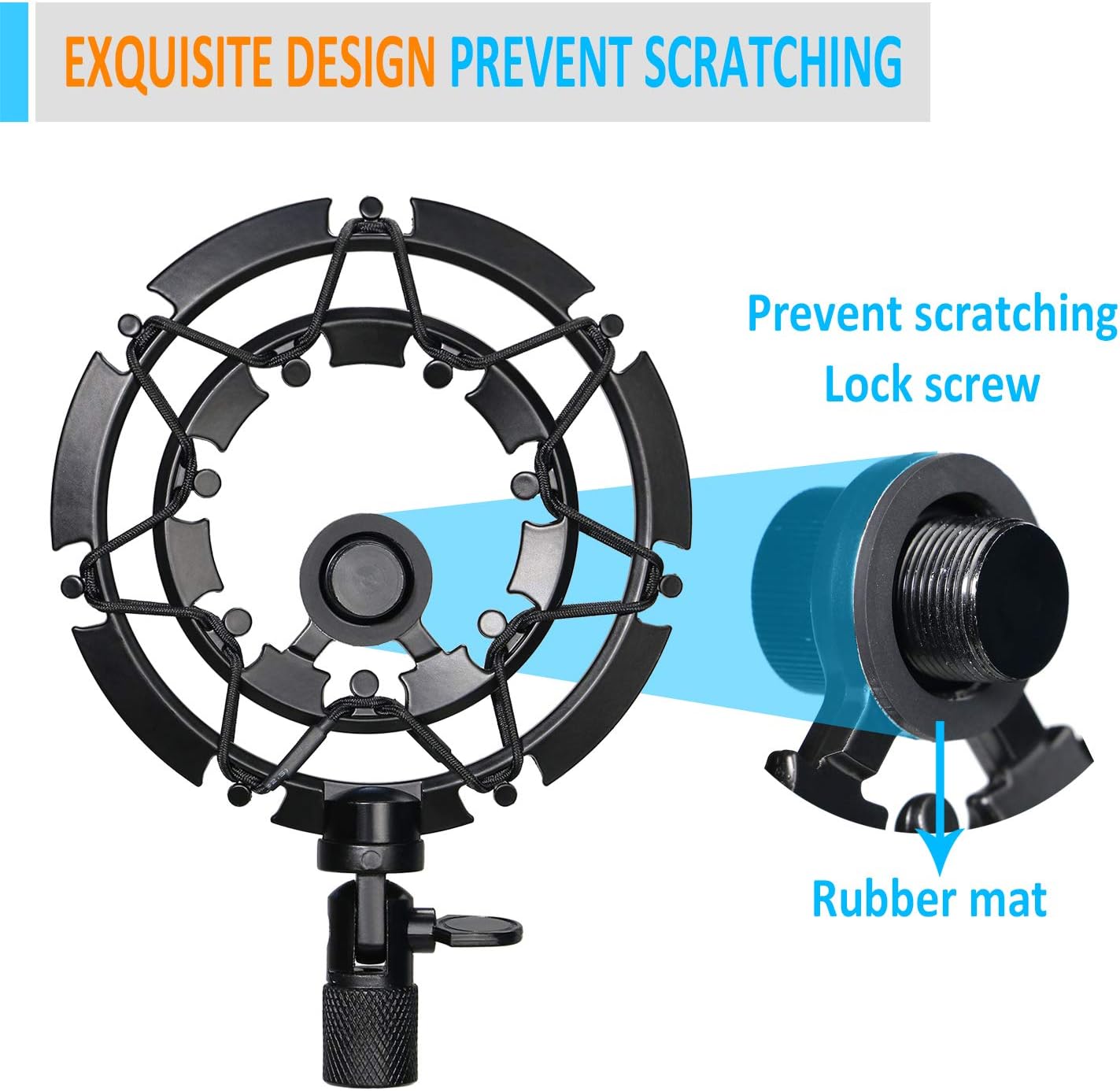Blue Yeti X Shock Mount, Latest Alloy Shockmount Reduces Vibration and Shock Noise Matching Boom Arm Mic Stand, Designed for Blue Yeti X Microphone by YOUSHARES: Musical Instruments