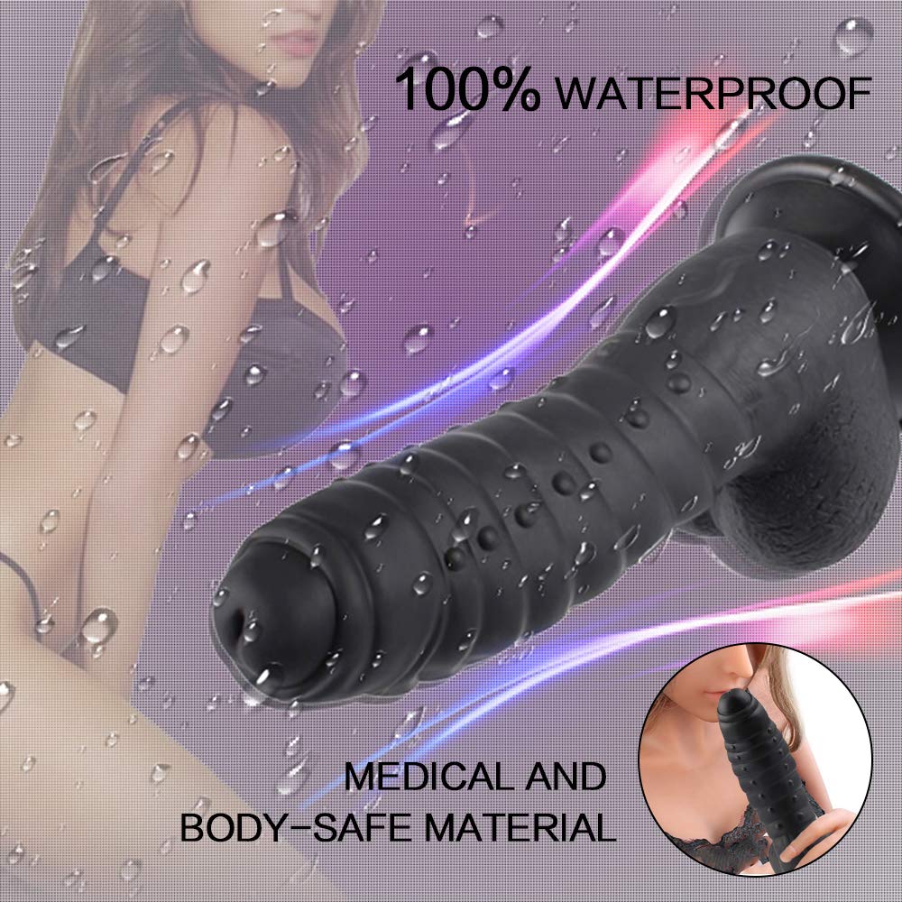 Real Dong Penis,James Love Silikon Realistic Dildo mit Saugnapf, Sexspielzeug für Frauen (Schwarz)