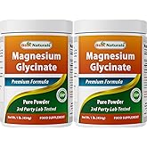 Best Naturals Magnesium Glycinate Powder - 1 Pound (1 LB (Pack of 2))