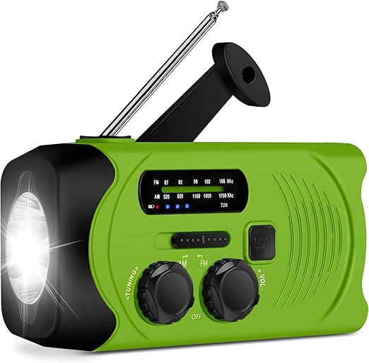 Wind Up Solar Radio,Hand Crank Emergency Radio Dynamo Amazon.co.uk