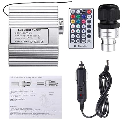 Amazon Com 10w Rgbw Remote Led Fiber Optic Star Ceiling Lights