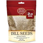 Spicy World Dill Seeds 2 LB Bulk Bag - Whole Spice | Perfect for Pickling and Eating | Resealable Bag